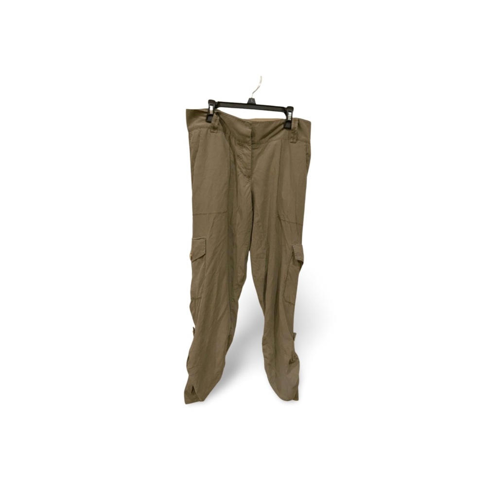 Guess by Marciano Khaki Cargo Pants, Utility Style with Button Detail, Size 6